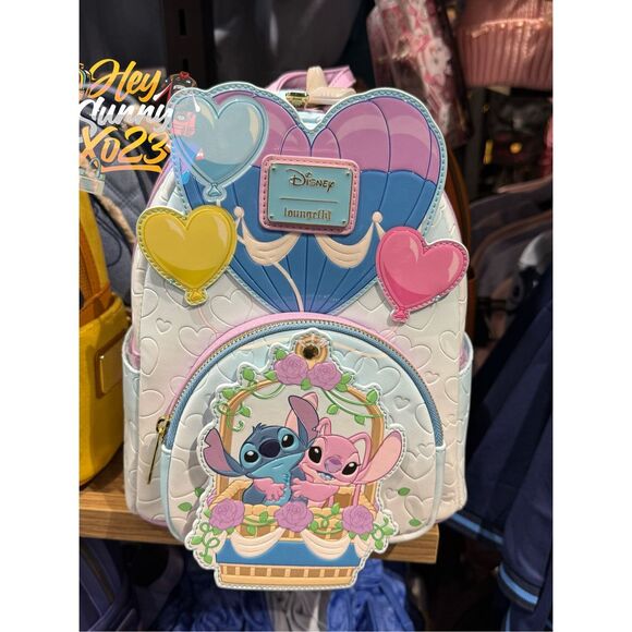 Loungefly Disney Lilo & Stitch Angel & Stitch Hot Air Balloon Mini Backpack main image 5